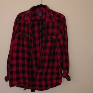 black and red flannel